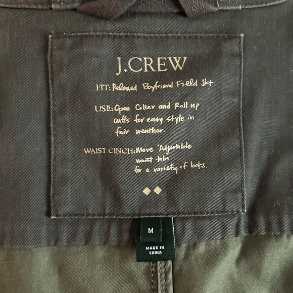 J. Crew Relaxed Boyfriend Field Jacket Color Weathered Chocolate Brown Size M - Picture 6 of 14